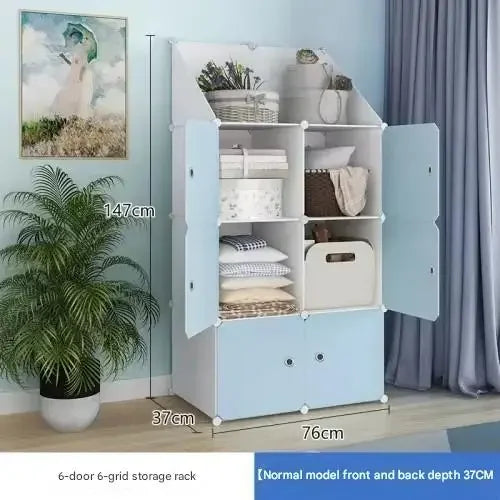 Armoire de Rangement Nordique, Placard à Vêtements, Cloisons T1, Service de Chambre à Coucher, Meubles Uniques