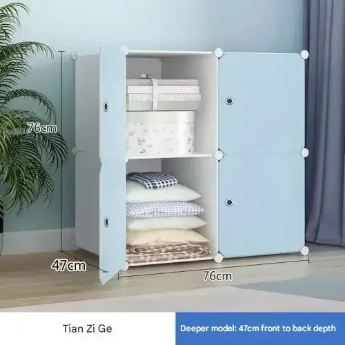 Armoire de Rangement Nordique, Placard à Vêtements, Cloisons T1, Service de Chambre à Coucher, Meubles Uniques
