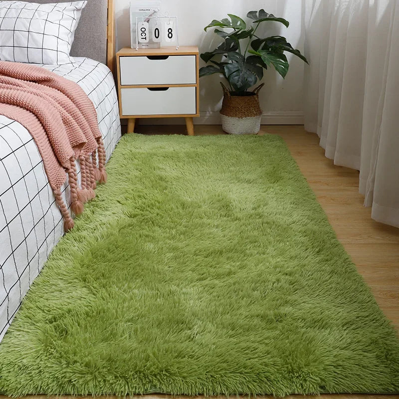 VIKmemorial-Couverture de lit en peluche pour chambre à coucher, tapis de maison complet, nordique, salon, fille, polymères de sol, 40x60cm