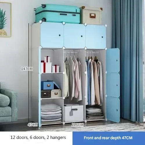 Armoire de Rangement Nordique, Placard à Vêtements, Cloisons T1, Service de Chambre à Coucher, Meubles Uniques