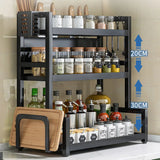 Étagères à épices T1, 2/3 couches, rangement de cuisine, étagère d'assaisonnement, condiments, couteau, porte-planche à découper, égouttoir, accessoires de rangement