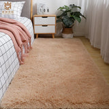 VIKmemorial-Couverture de lit en peluche pour chambre à coucher, tapis de maison complet, nordique, salon, fille, polymères de sol, 40x60cm