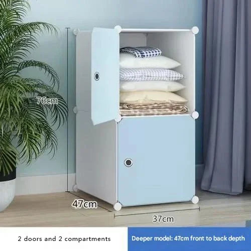 Armoire de Rangement Nordique, Placard à Vêtements, Cloisons T1, Service de Chambre à Coucher, Meubles Uniques