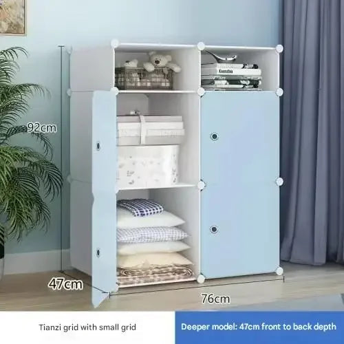 Armoire de Rangement Nordique, Placard à Vêtements, Cloisons T1, Service de Chambre à Coucher, Meubles Uniques