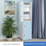 Armoire de Rangement Nordique, Placard à Vêtements, Cloisons T1, Service de Chambre à Coucher, Meubles Uniques
