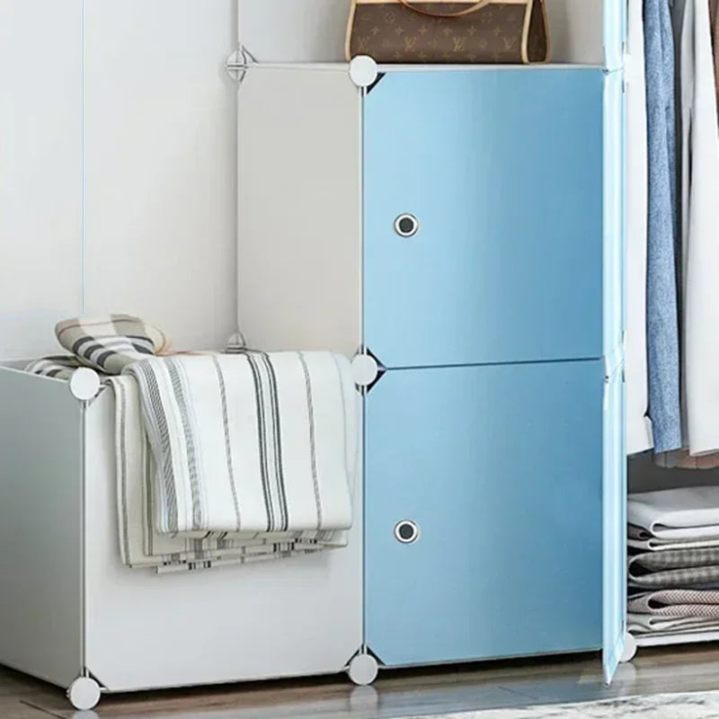 Armoire de Rangement Nordique, Placard à Vêtements, Cloisons T1, Service de Chambre à Coucher, Meubles Uniques