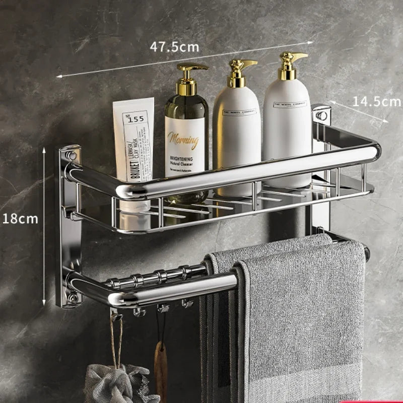 Porte-mouchoirs mural perforé en acier inoxydable HOT1 pour évier de toilette, peu encombrant, évaluation pratique