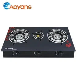Cuisinière à gaz portable avec 3 brûleurs 🔥