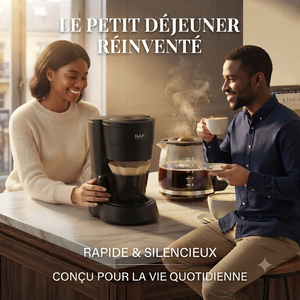 Cafetière Électrique RAF 1,2L – Noir Mat