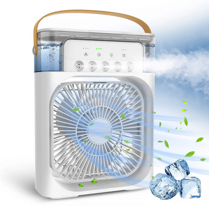 🌬️ Ventilateur Brumisateur Rechargeable – Fraîcheur Instantanée ! ❄️