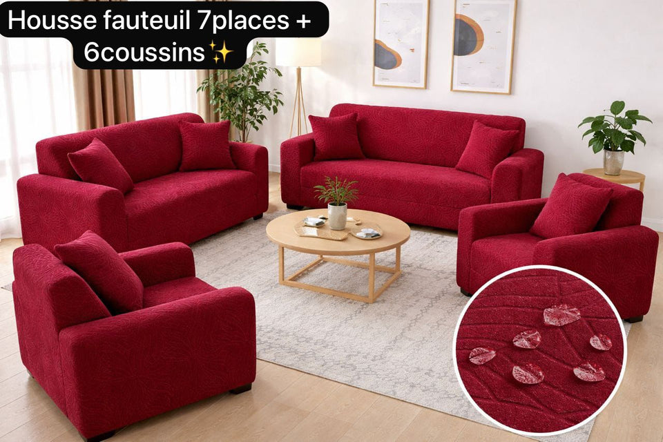 Housse fauteuil VIP sans volant ( 3 places- 2 places et 2 fois 1 place)