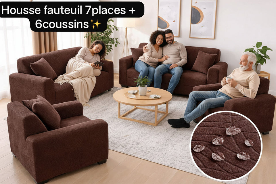 Housse fauteuil VIP sans volant ( 3 places- 2 places et 2 fois 1 place)